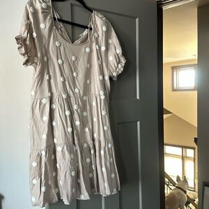 Pokadot babydoll dress